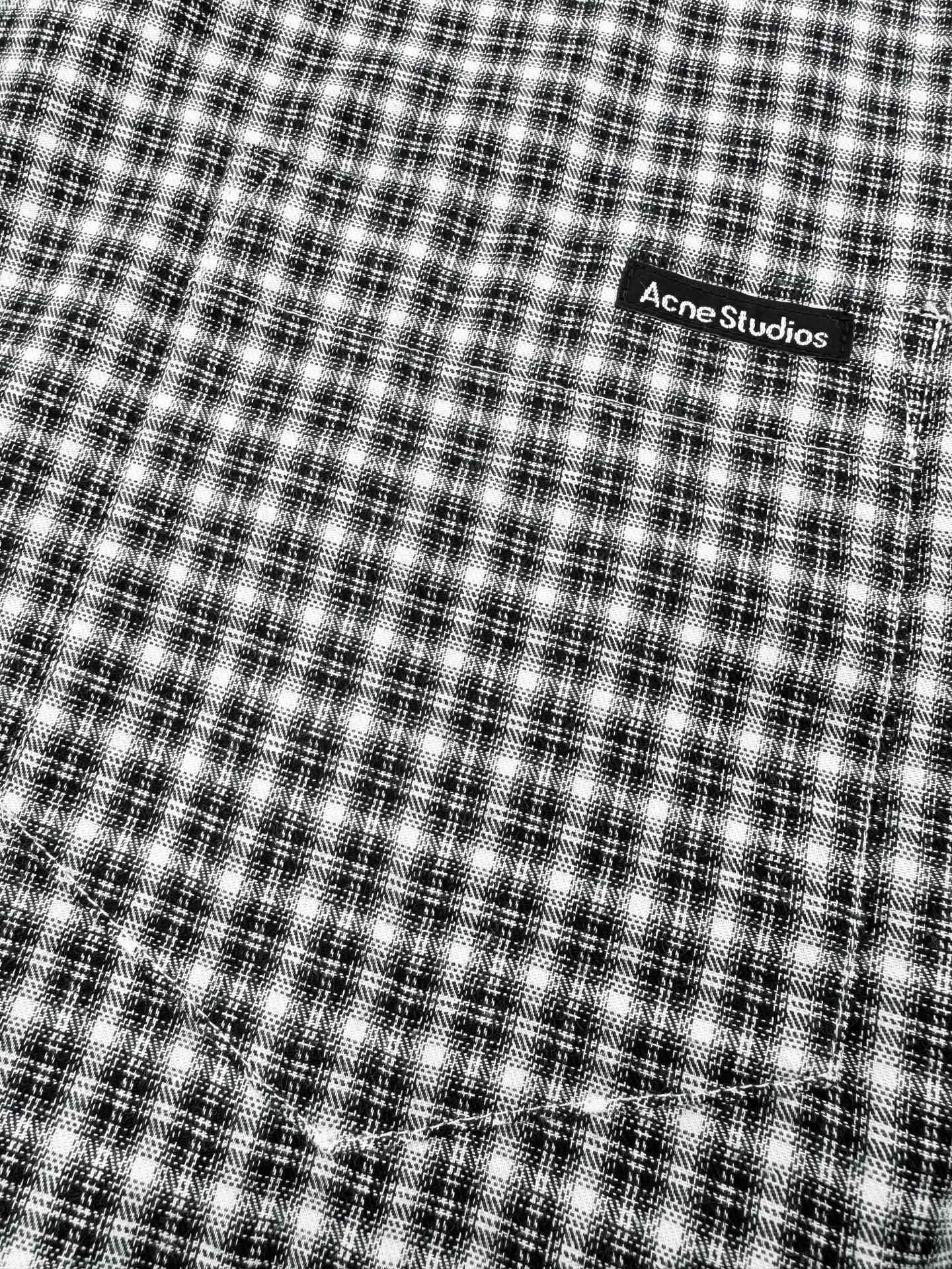 Acne Studios - Flannel button-up shirt M6012603 - Image 6