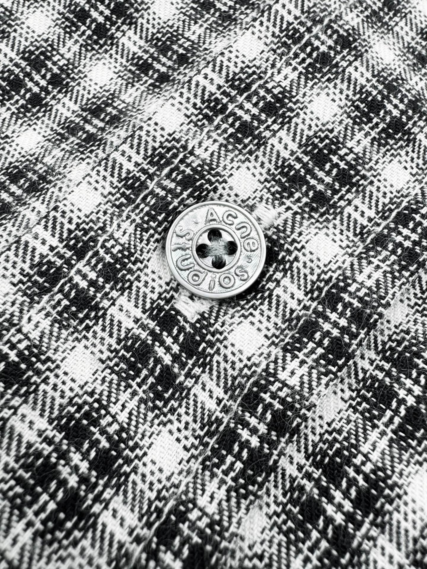 Acne Studios - Flannel button-up shirt M6012603 - Image 8