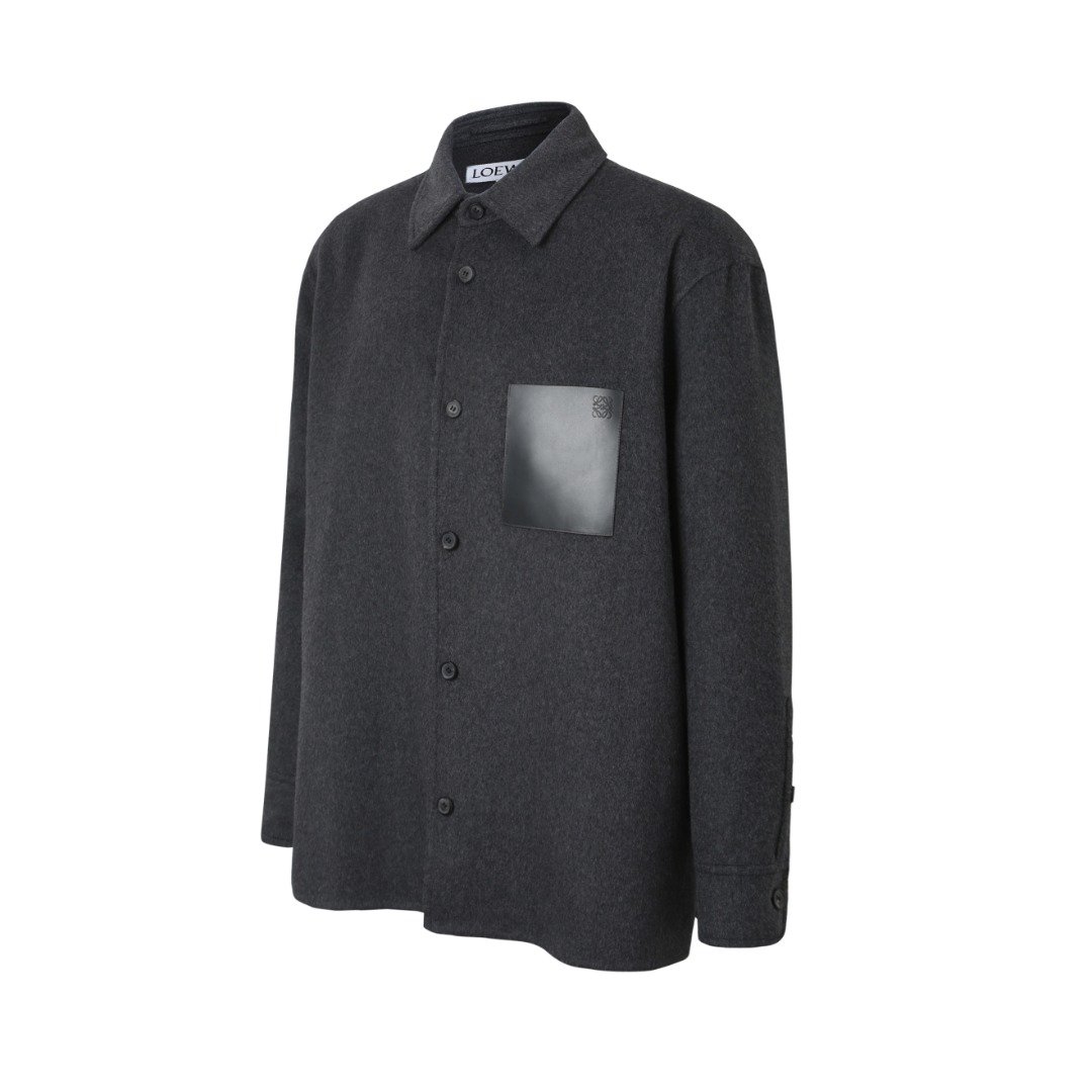 Loewe Overshirt in wool and cashmere M6012703 - Image 3