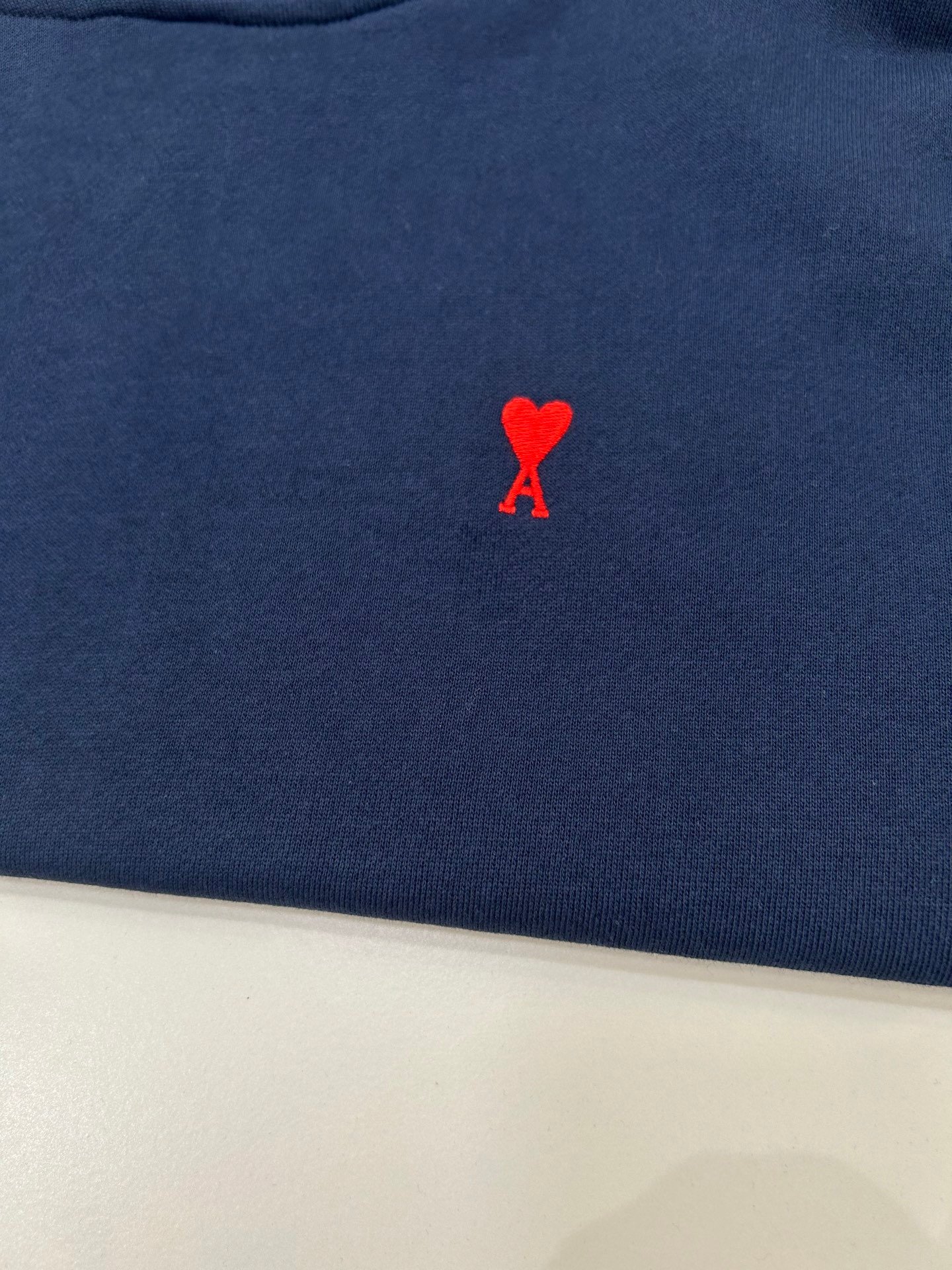 Ami Little Red Heart Drawstring Hooded Sweatshirt W6012705 - Image 4