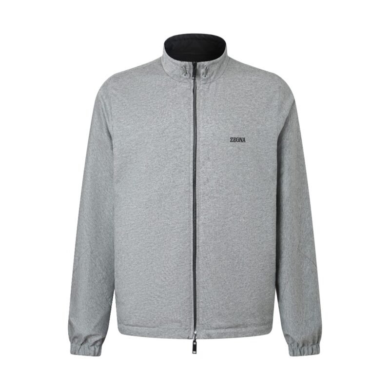 ZEGNA Microfiber Double-Sided Brezza Long-Sleeve Shirt M6012707