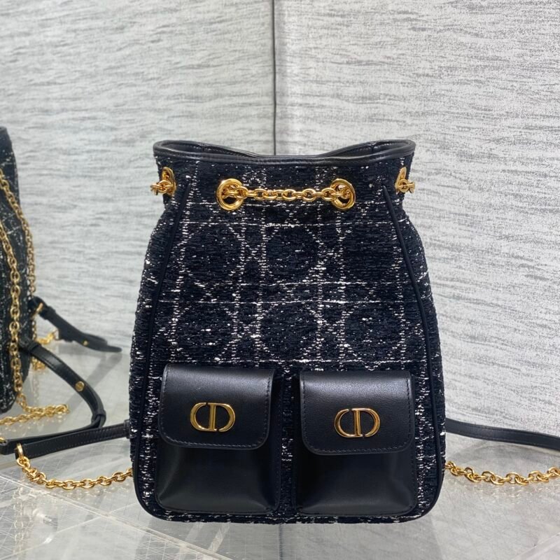 DIOR double-shoulder lucky bucket backpack B6012807