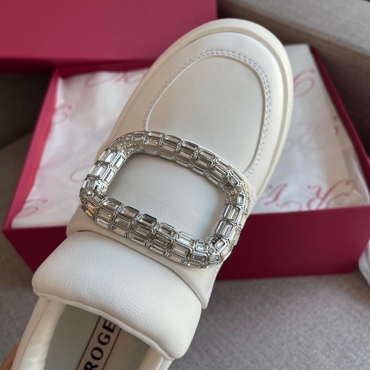 Roger Vivier Viv' Up Sneakers in leather B6012901 - Image 11