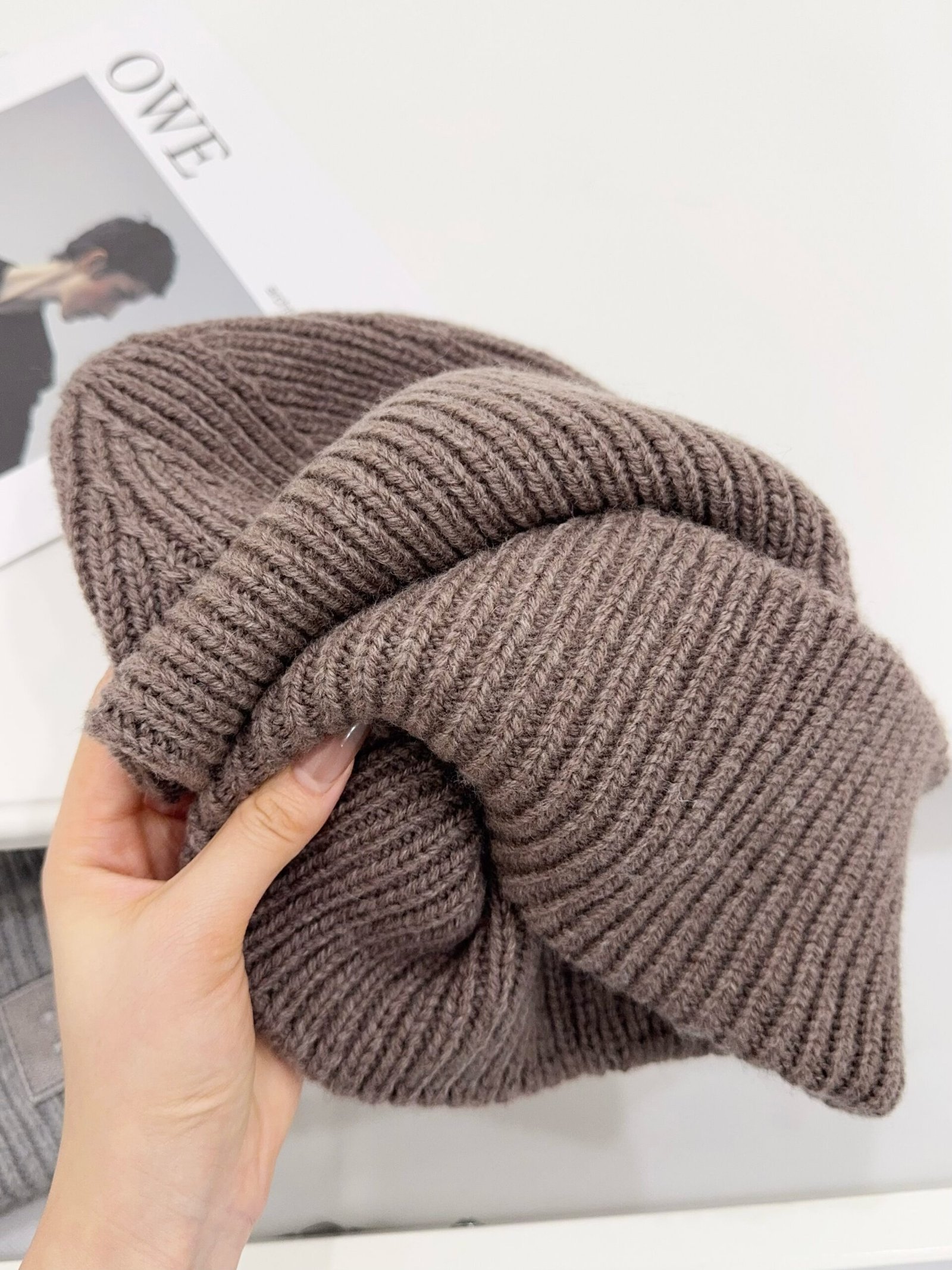 Acne Studios - Ribbed face logo beanie B6013006 - Image 5