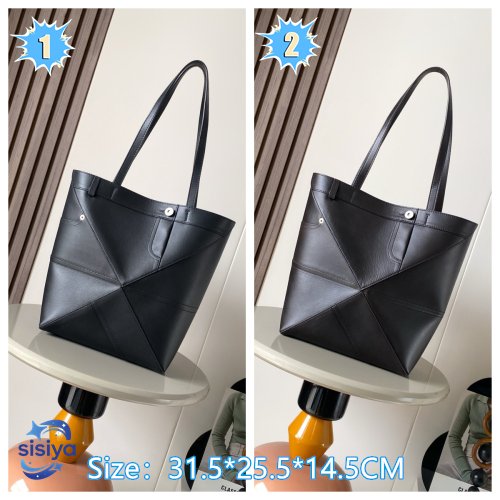 LOEWE Puzzle Fold Panta medium convertible leather B6012602