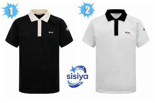 Moncler embroidered snapback polo shirt M6021003
