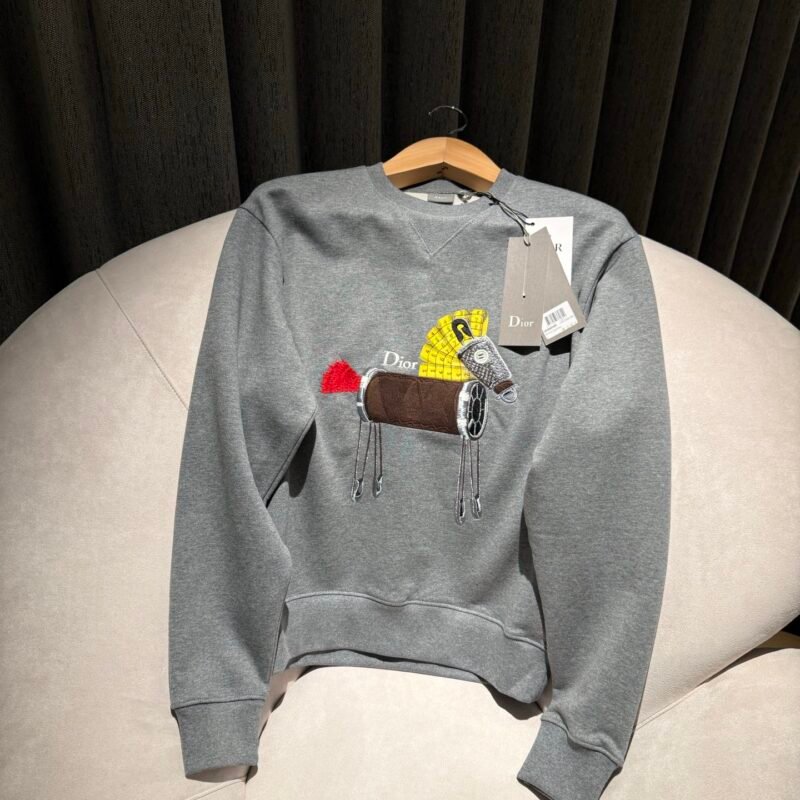 Dior Sweatshirt with Horse Embroidery and Print M6020208