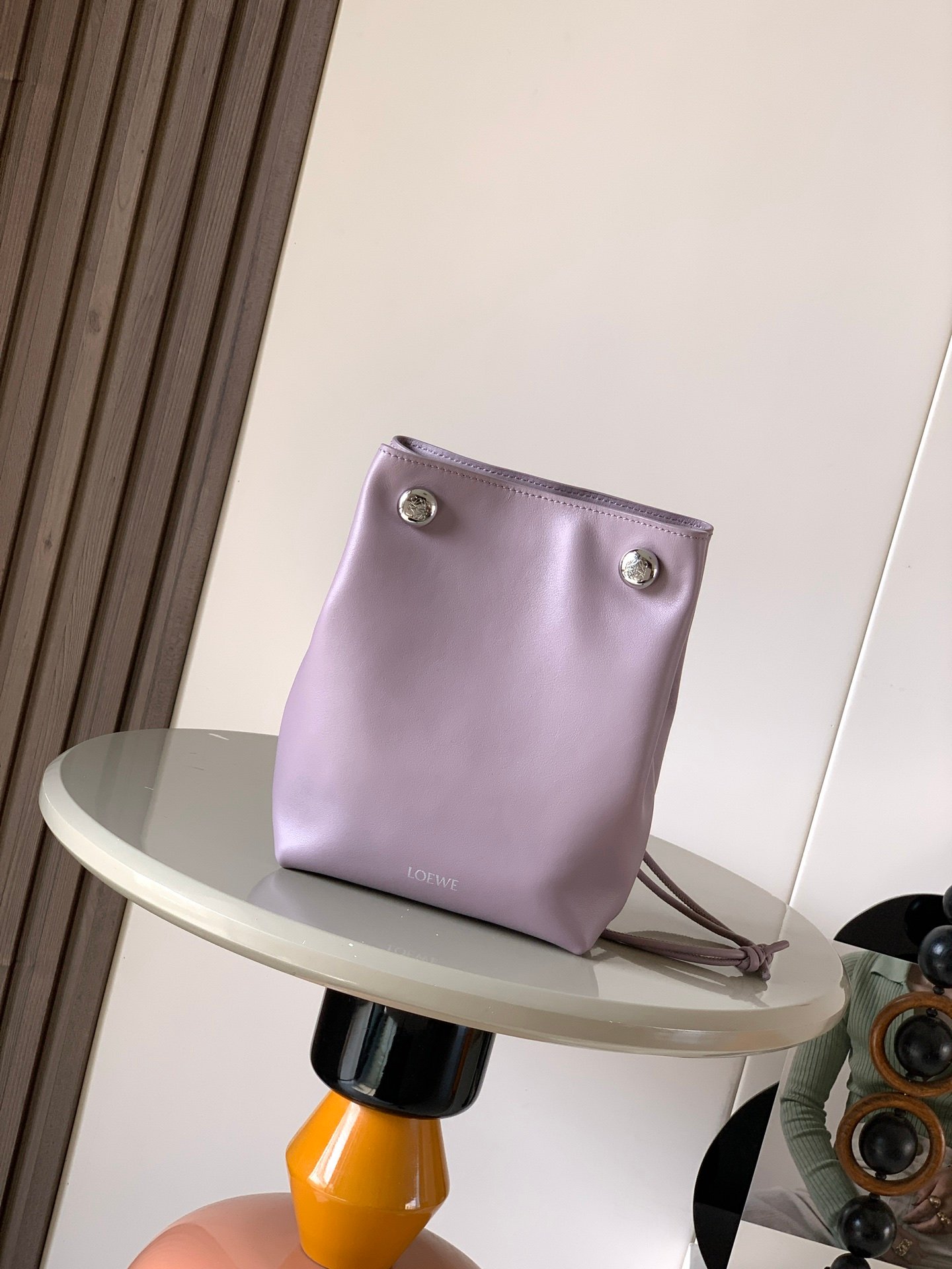 LOEWE Leather Pebble Cross-Body Bag B6020308 - Image 14