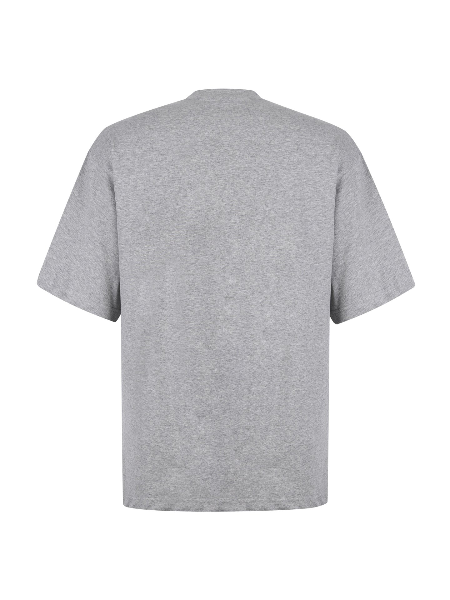BALENCIAGA Round-neck cotton lettering embroidered short-sleeved T-shirt M6020404 - Image 4