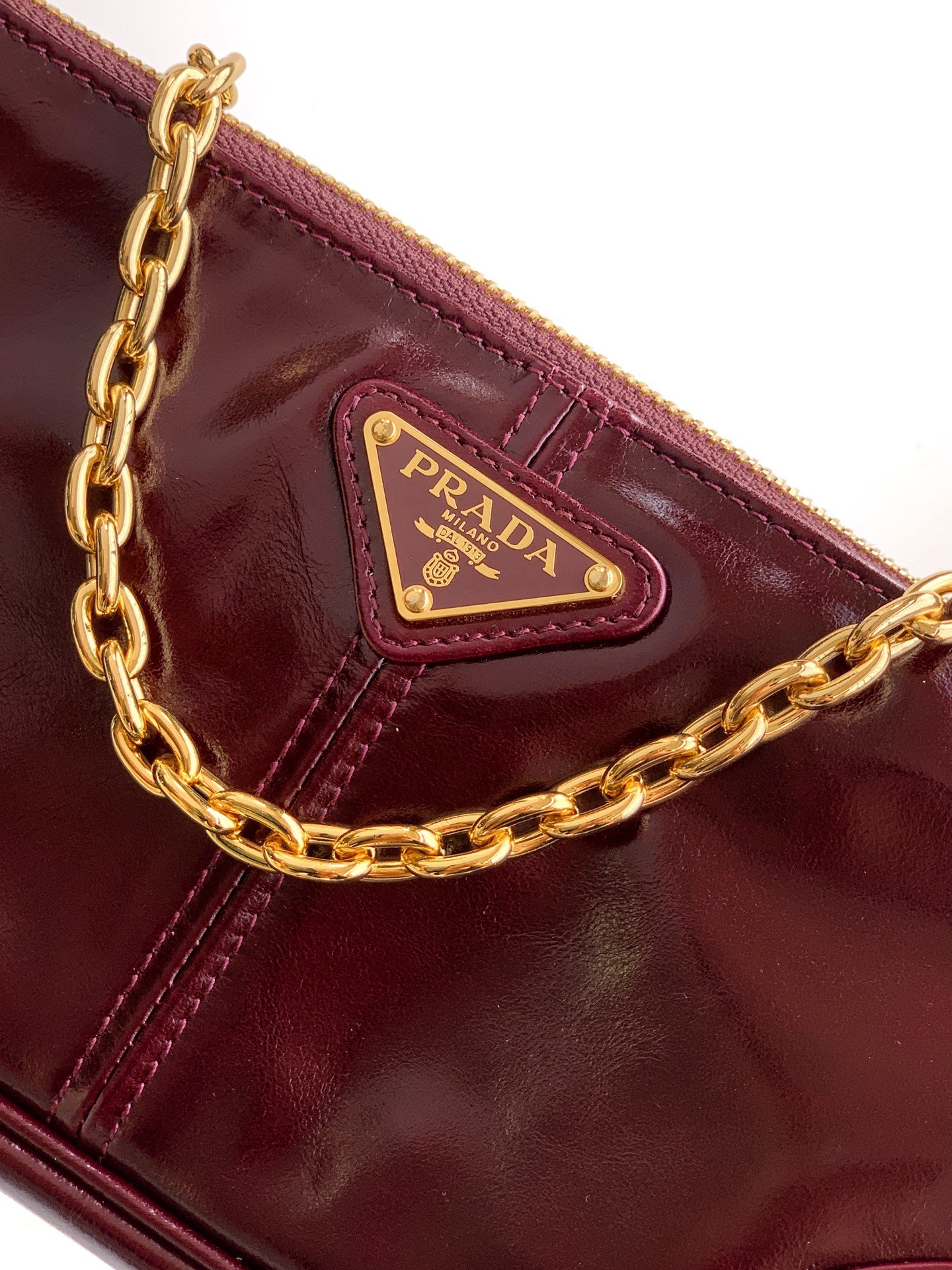 Prada 2002 Large Leather Shoulder Bag B6020407 - Image 6