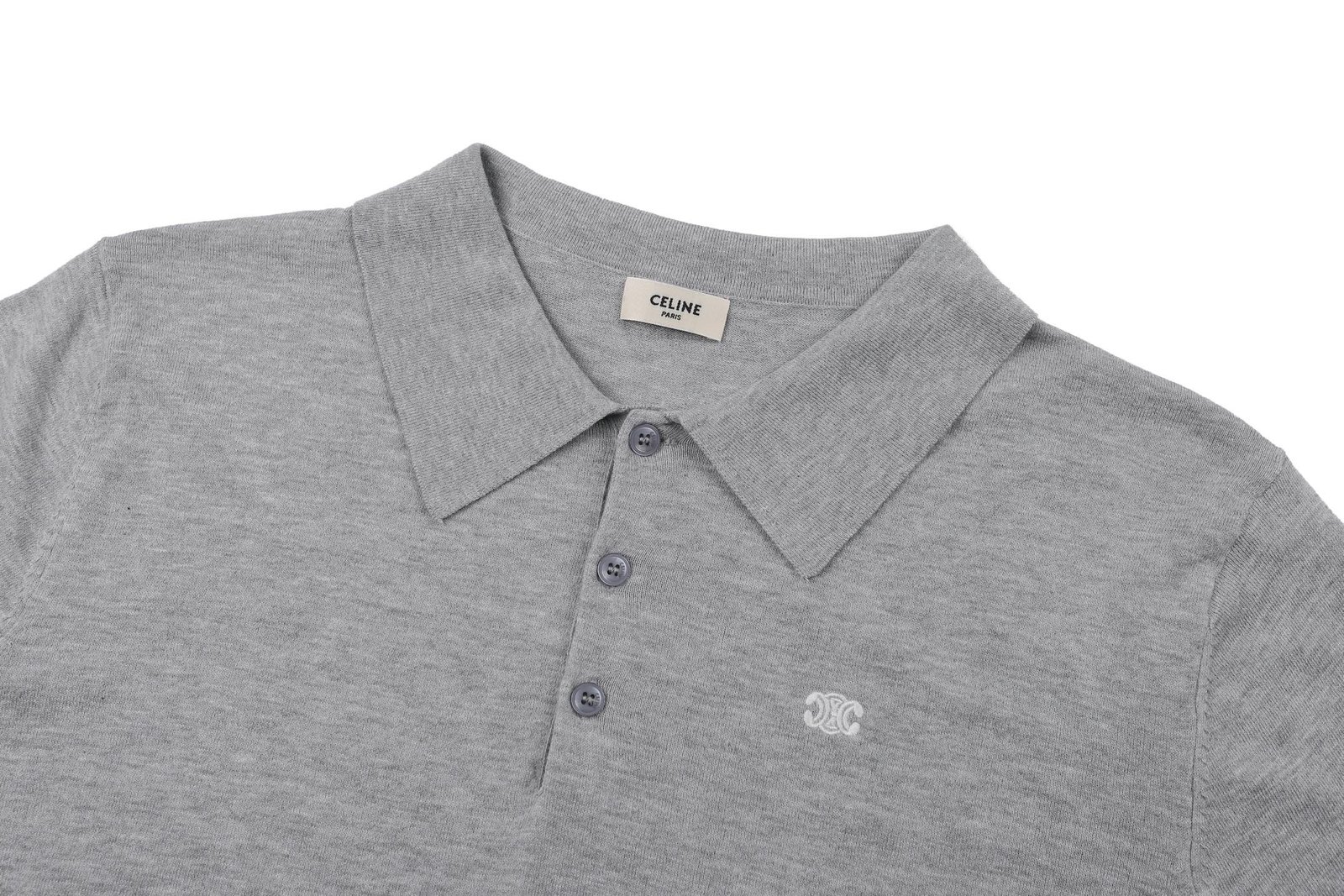 CELINE Triomphe Polo in Fine Cotton M6020407 - Image 4