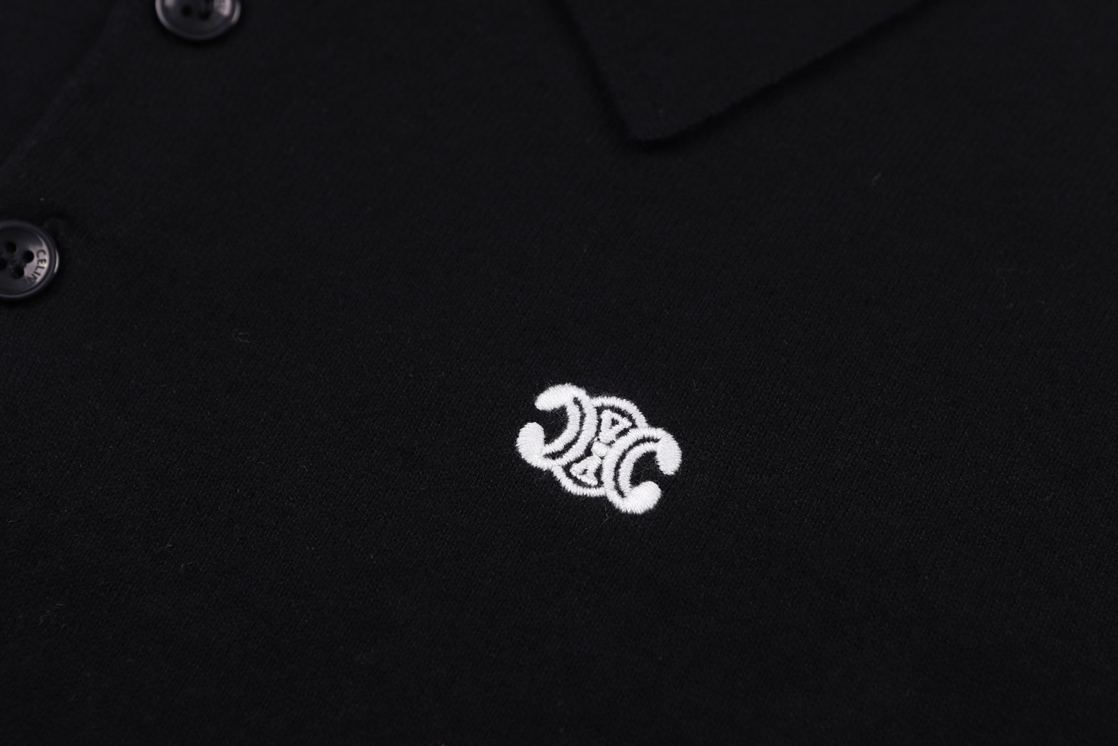CELINE Triomphe Polo in Fine Cotton M6020407 - Image 7