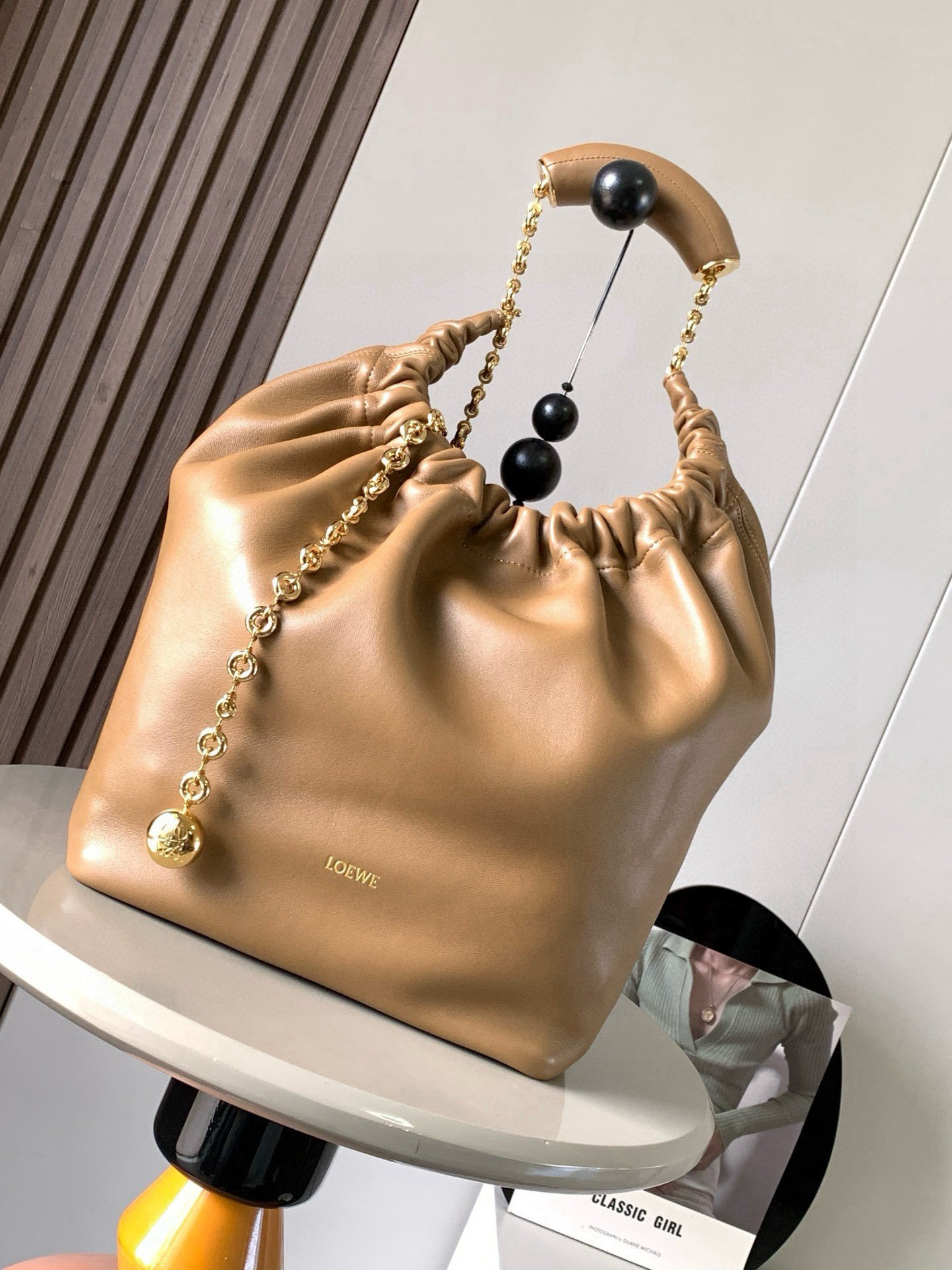 Loewe Small Soft Napa Leather Squeeze Handbag B6020408 - Image 12