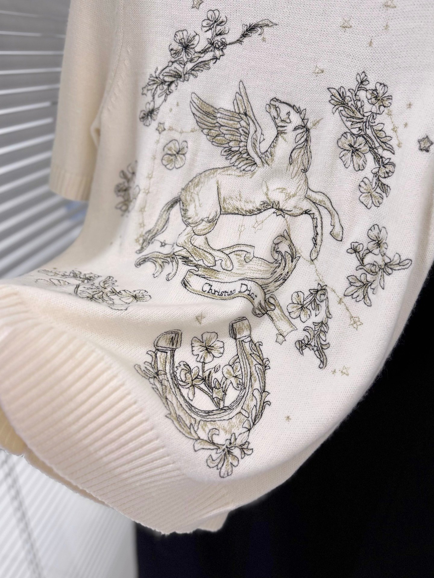 Dior Embroidered Sweater Cashmere W6020506 - Image 6