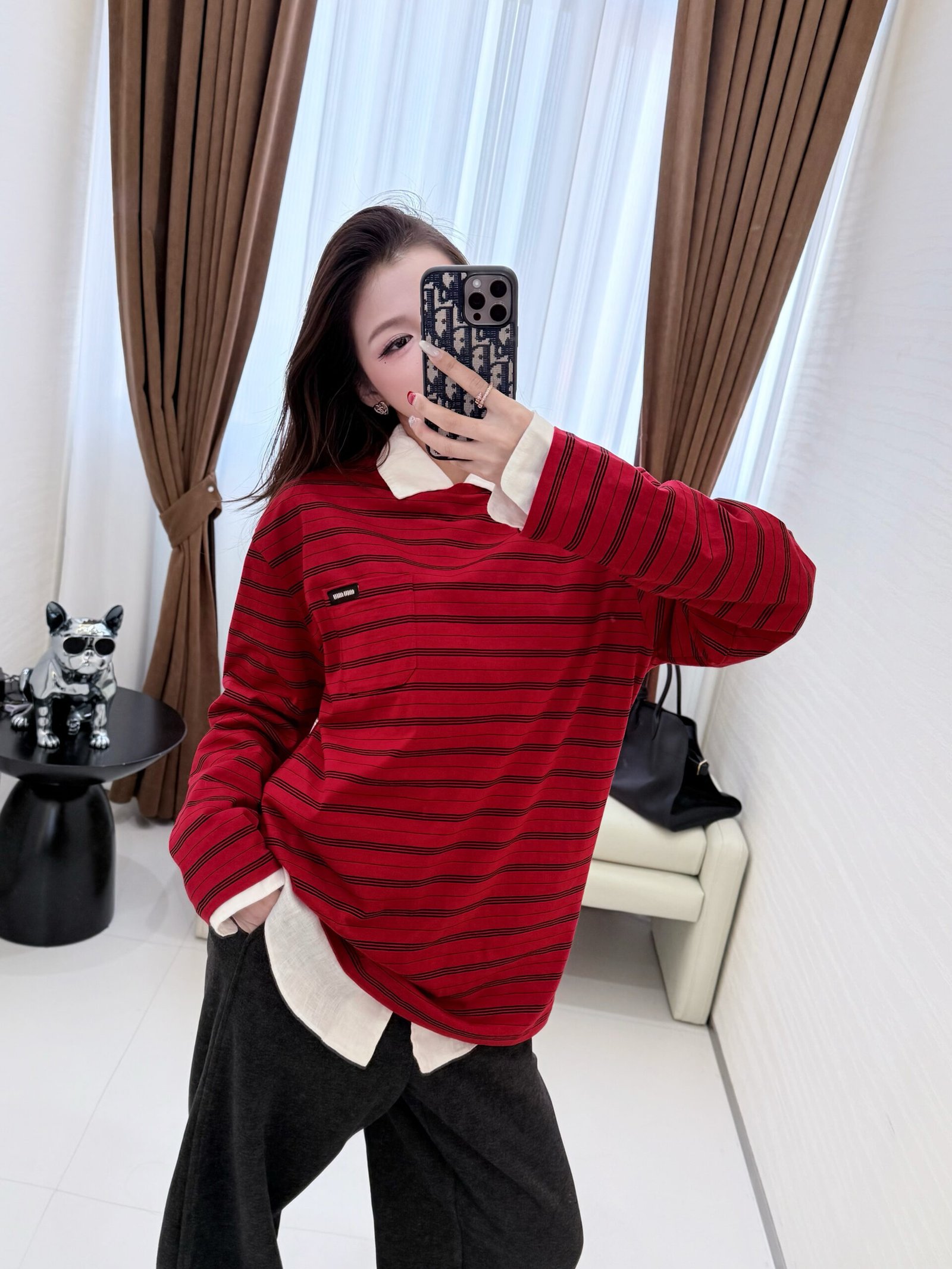 Miu Miu cotton jersey T-shirt W6020508 - Image 9