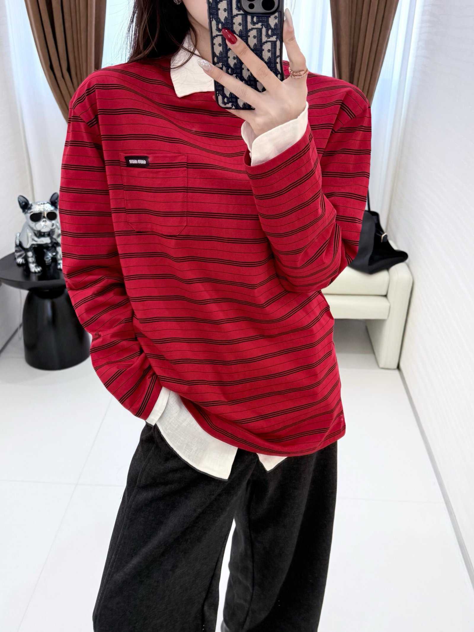 Miu Miu cotton jersey T-shirt W6020508 - Image 10