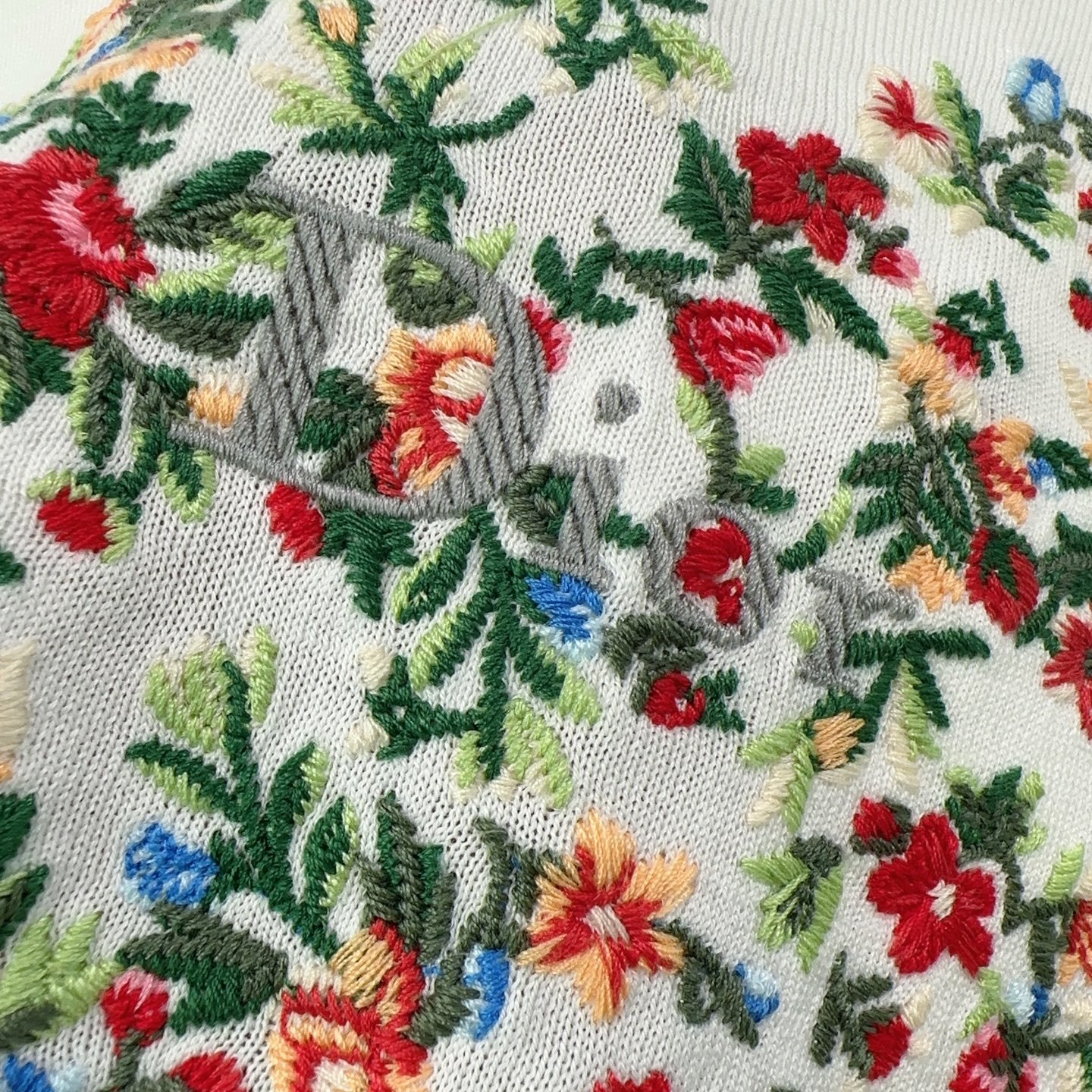 Dior Dioramour Short-Sleeved Embroidered Sweater W6020701 - Image 7