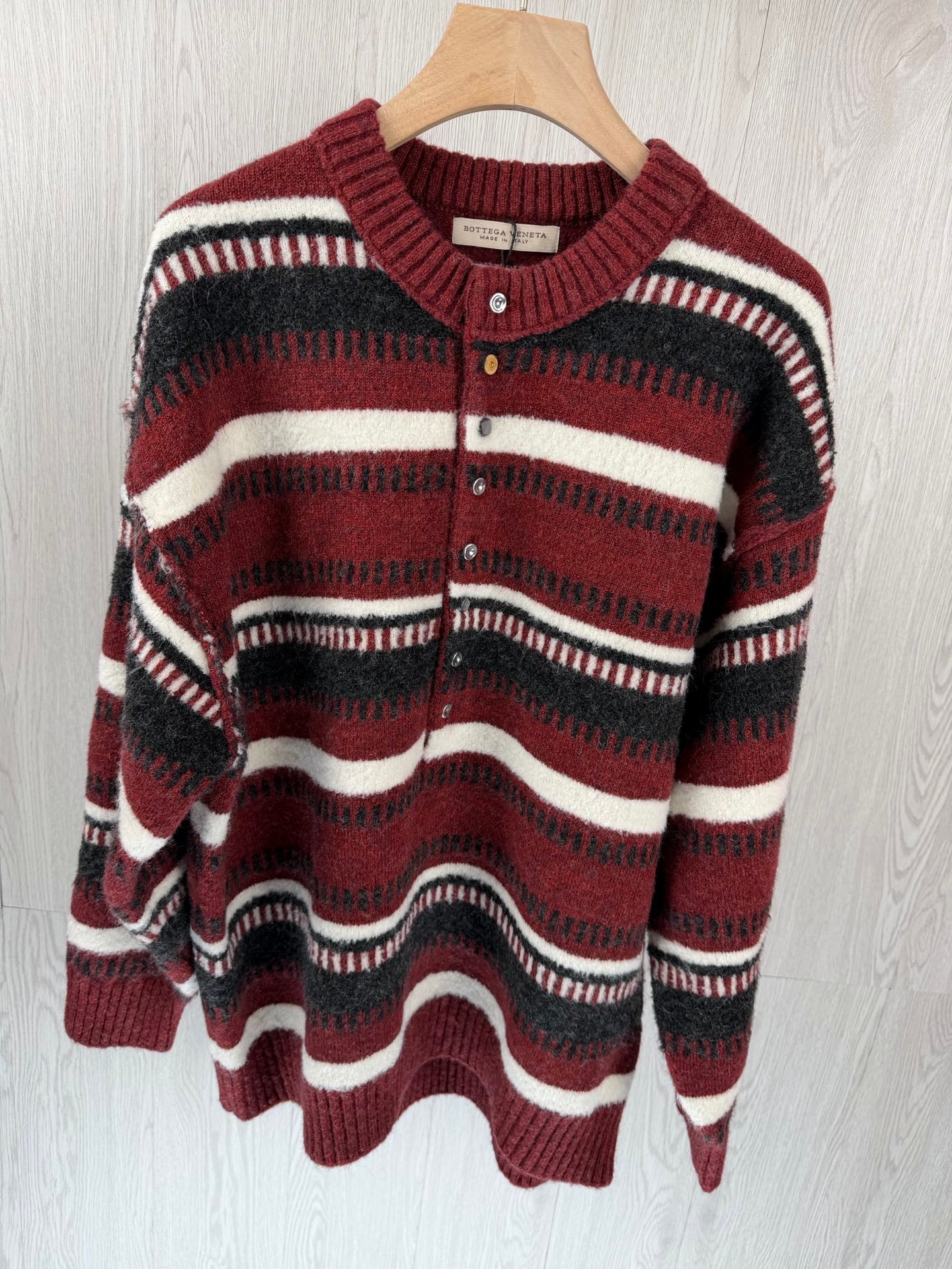 Bottega Veneta Striped wool polo sweater M6020701 - Image 6