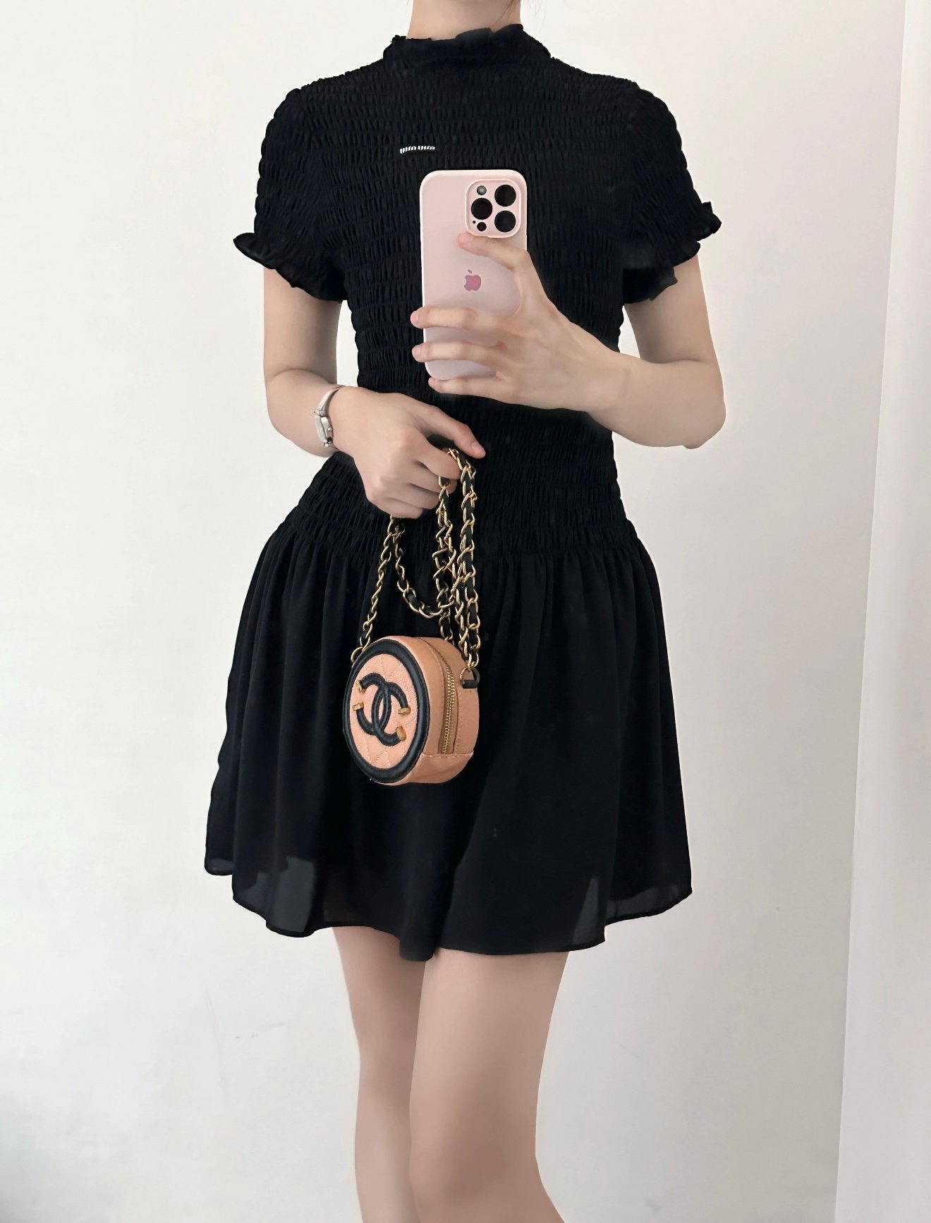 Miu Miu georgette mini dress. W6021105 - Image 2