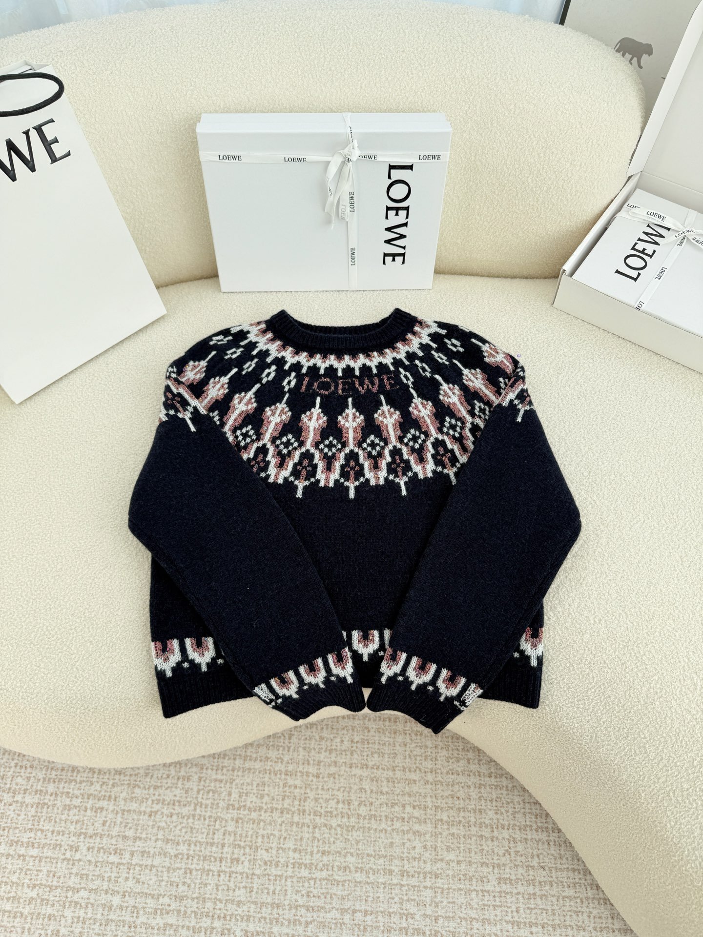 Loewe Sweater in wool blend W6021107 - Image 3