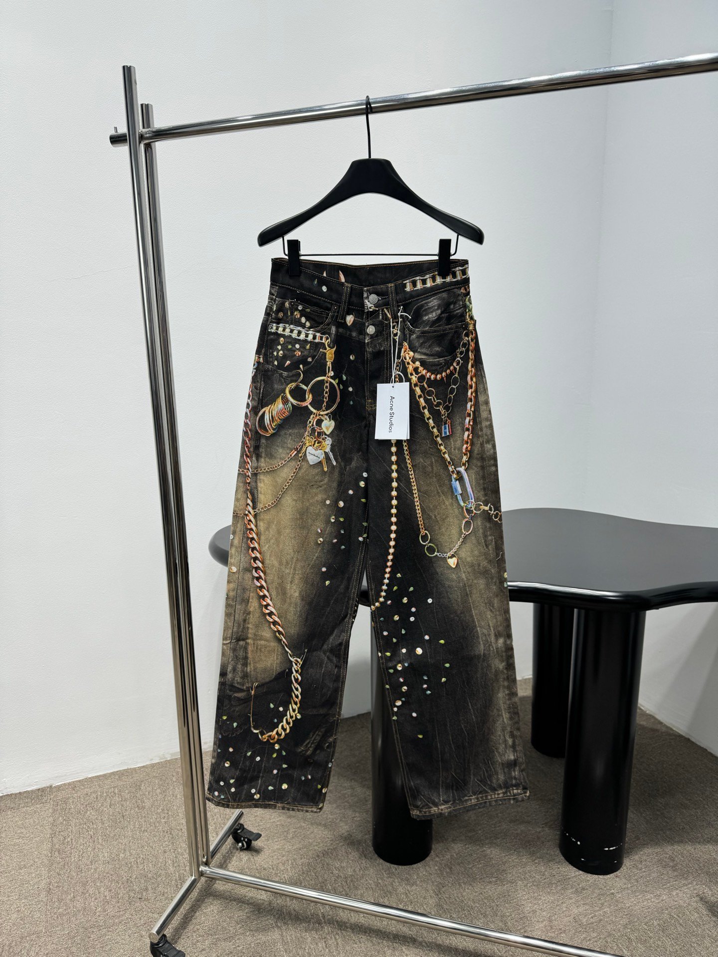 Acne Studio 3D Printed Denim Pants M6021402