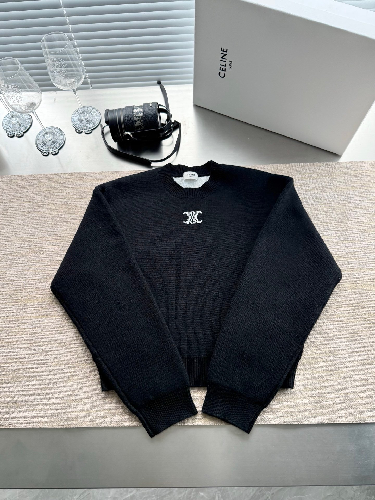 Celine jacquard round-neck sweater W6021503