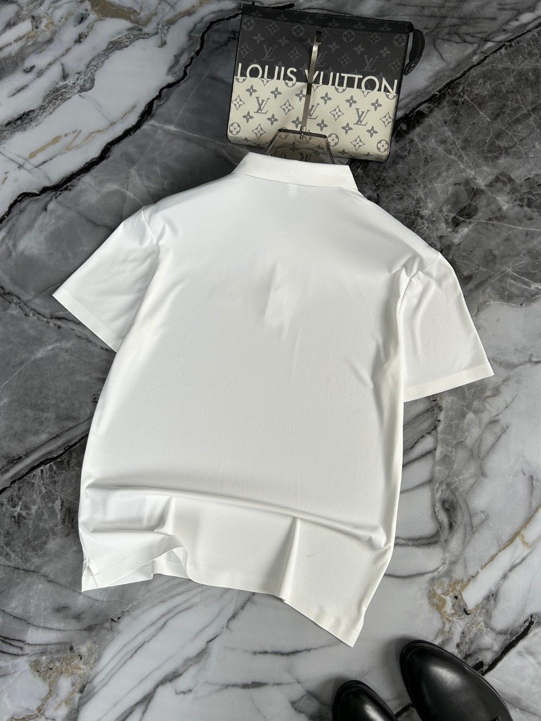 DIOR Invisible Pressure Bonded Silk Mesh Casual Business Short-Sleeved Polo Shirt M6021903 - Image 3