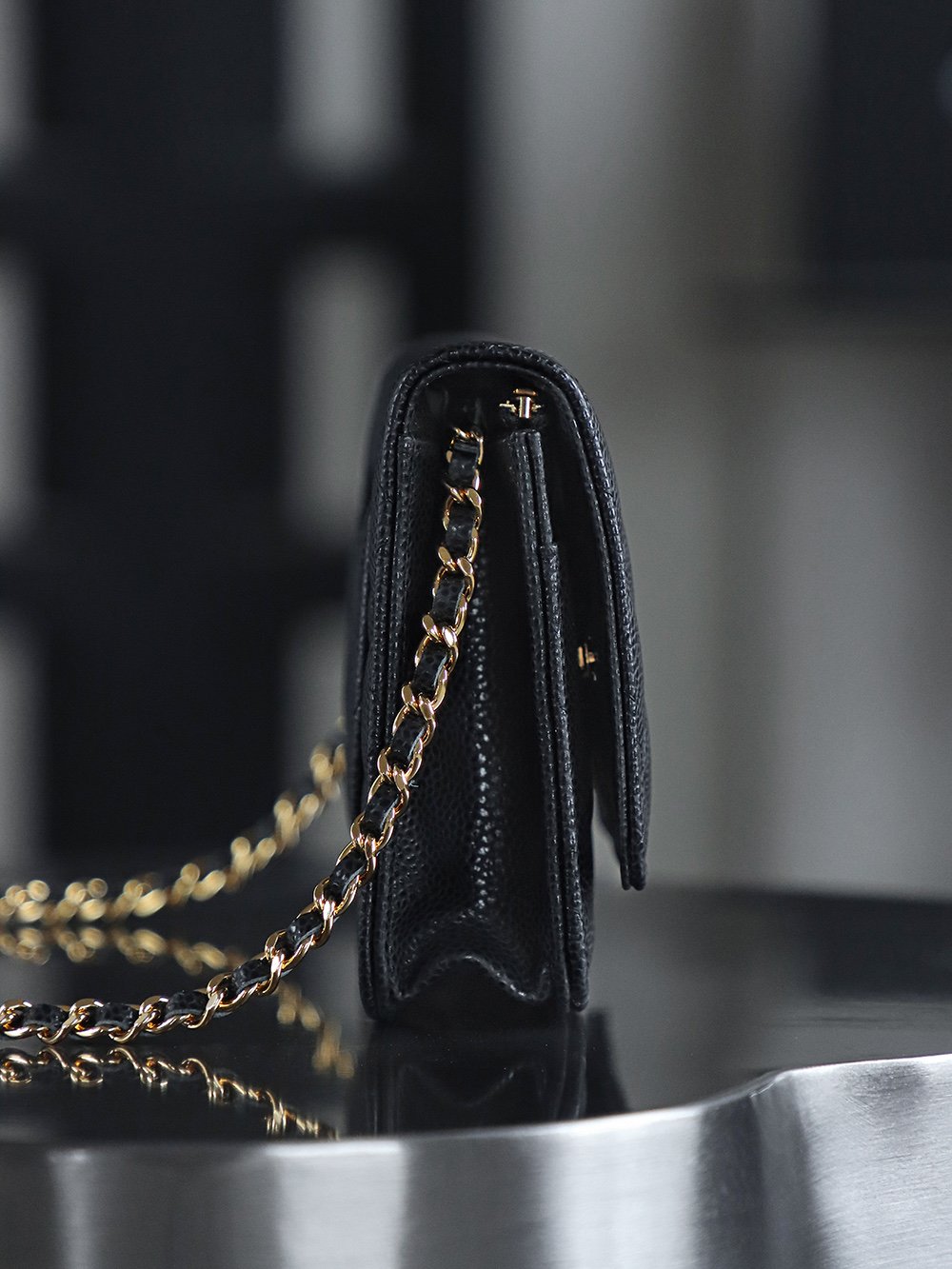 mirror quality Size: 12*19.3*3.5 cm Chanel Wallet on Chain B6022005 - Image 3