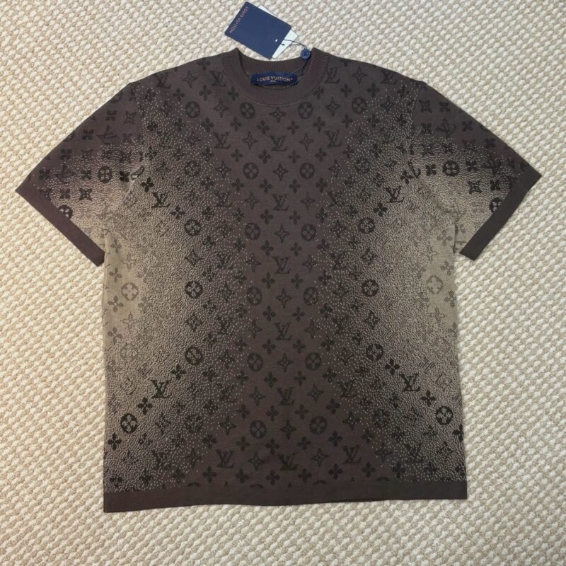 LV monogram Jacquard Short-Sleeved Crewneck M6022402