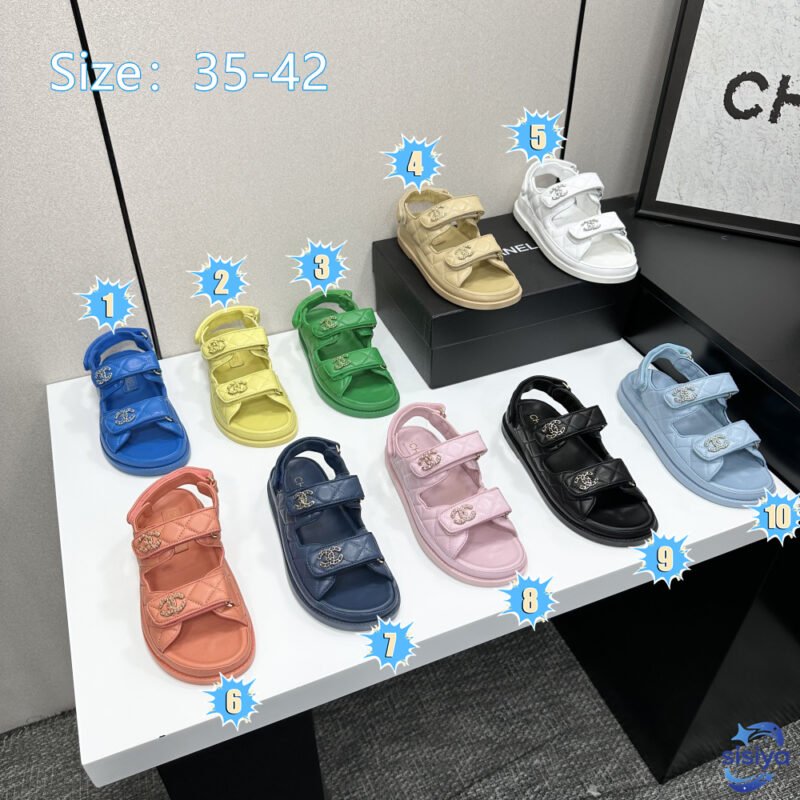 CHANEL classic check-patterned sandals B6022705