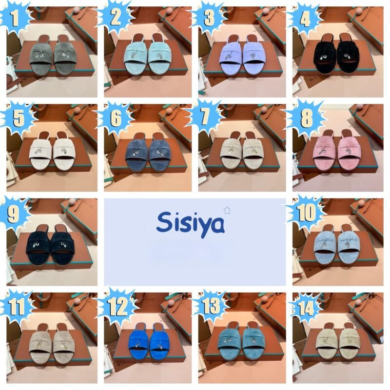 Loro Piana Suede Flat Slippers W6022306