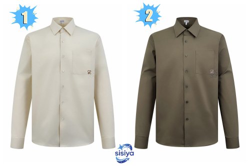 Loewe Anagram Cotton Plaid Shirt M6020908