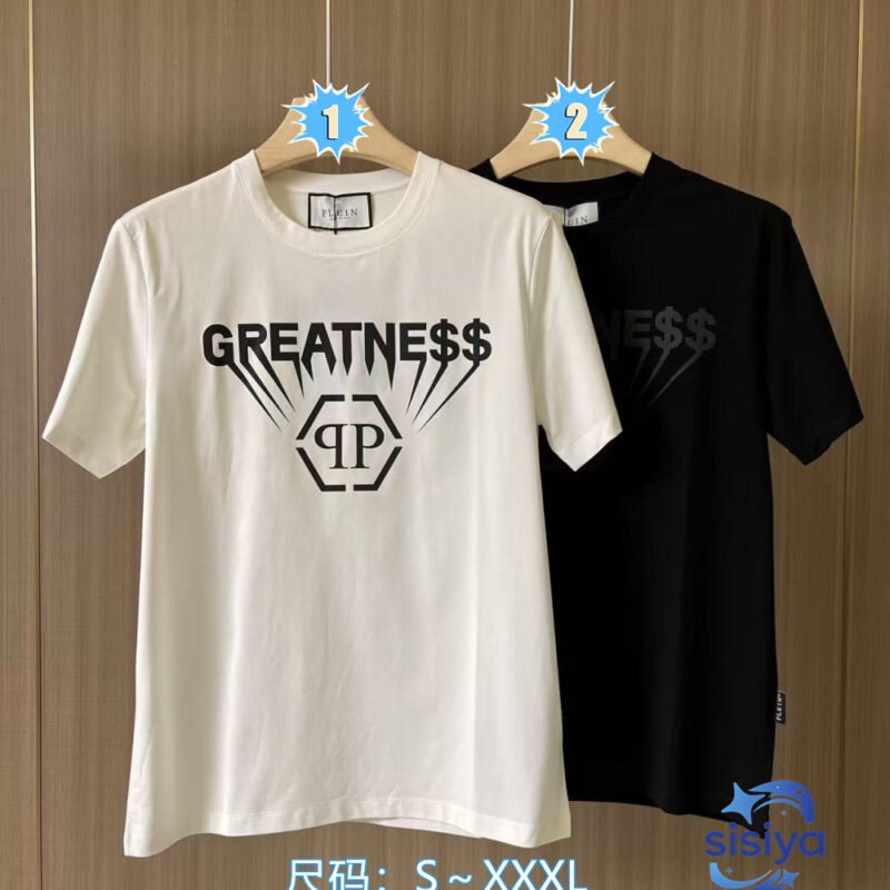 PHILIPP PLEIN SS26 Spring/Summer New Product Round-neck Short-sleeved T-shirtM6032607