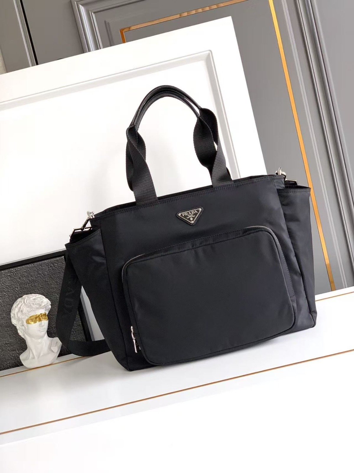 5A Master quality Prada nylon bag B6030705 35x30x17cm