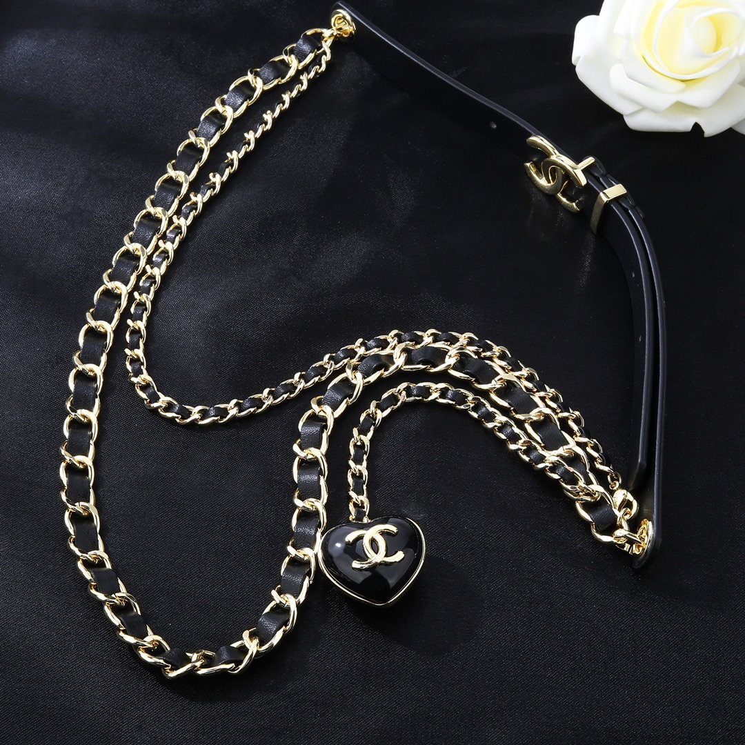 Chanel classic chain leather belt B6030108