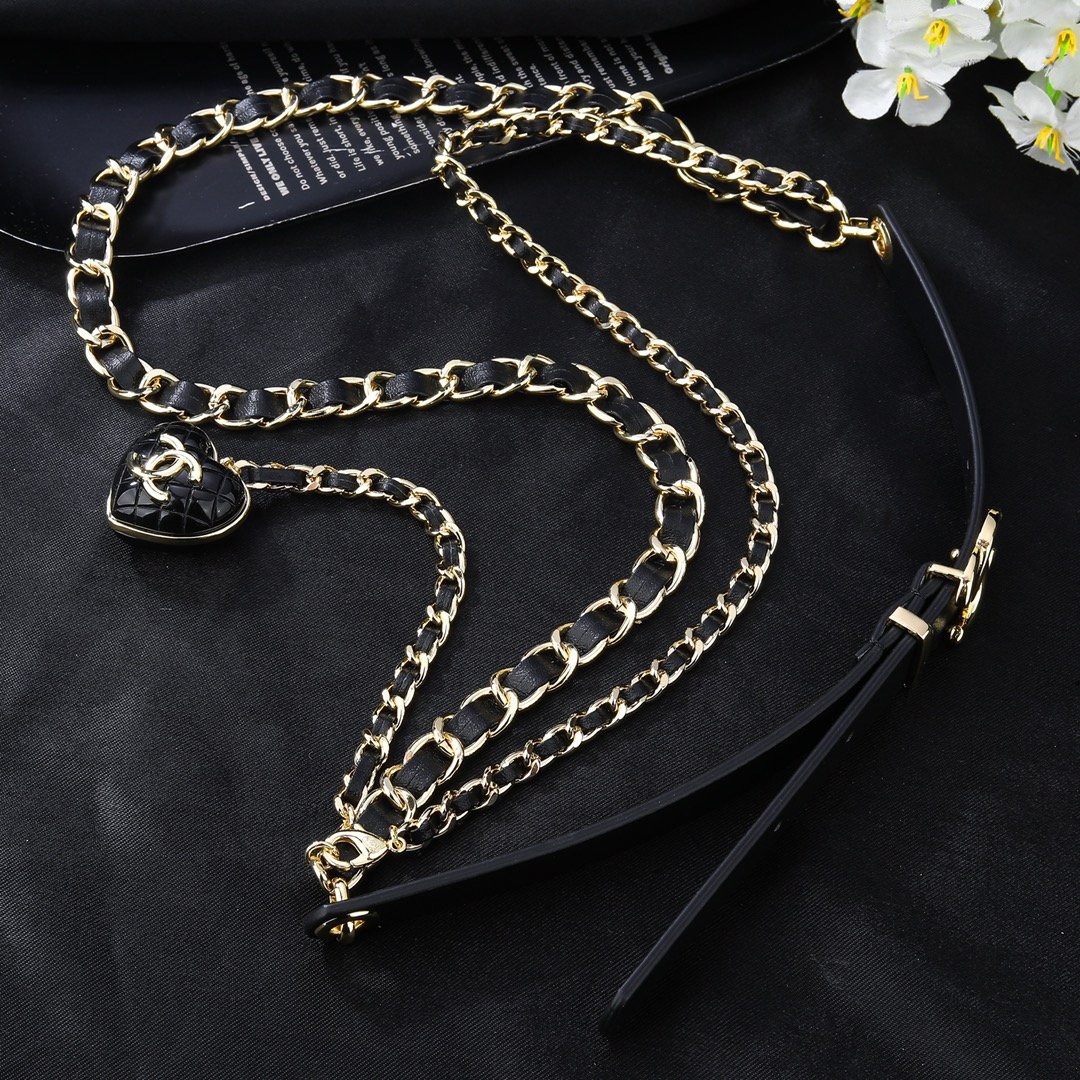 Chanel classic chain leather belt B6030108 - Image 3
