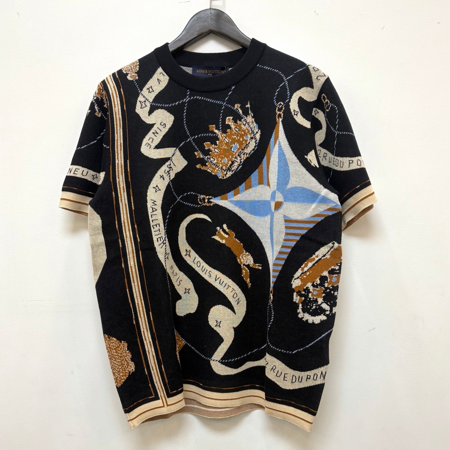 Louis Vuitton Short-Sleeved Jacquard Crewneck M6030407