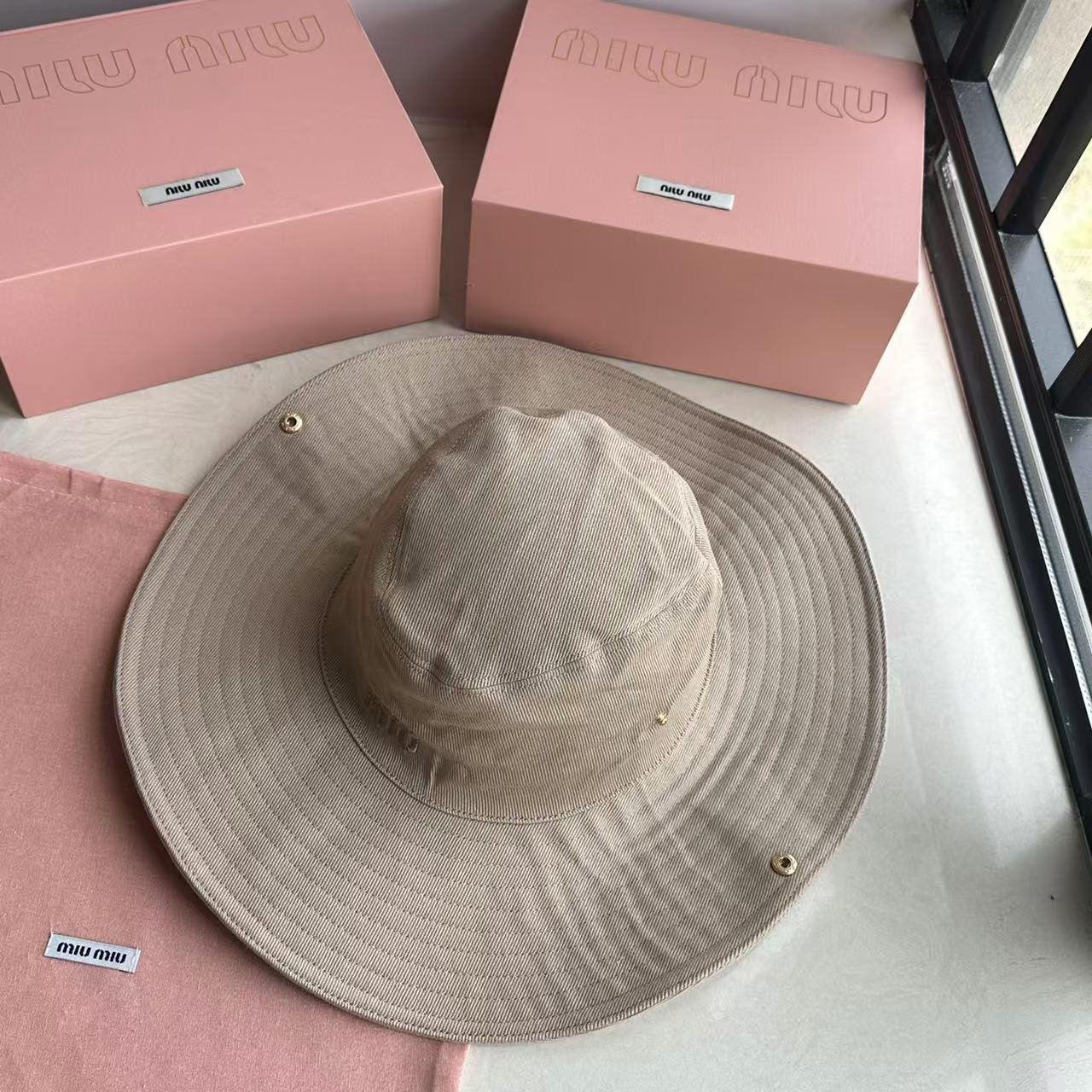 Miu Miu Gabardine Cowboy Hat B6030603 - Image 2