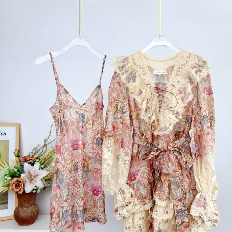 Zimmermann Rebellion Lace-Up Mini Dress W6030704