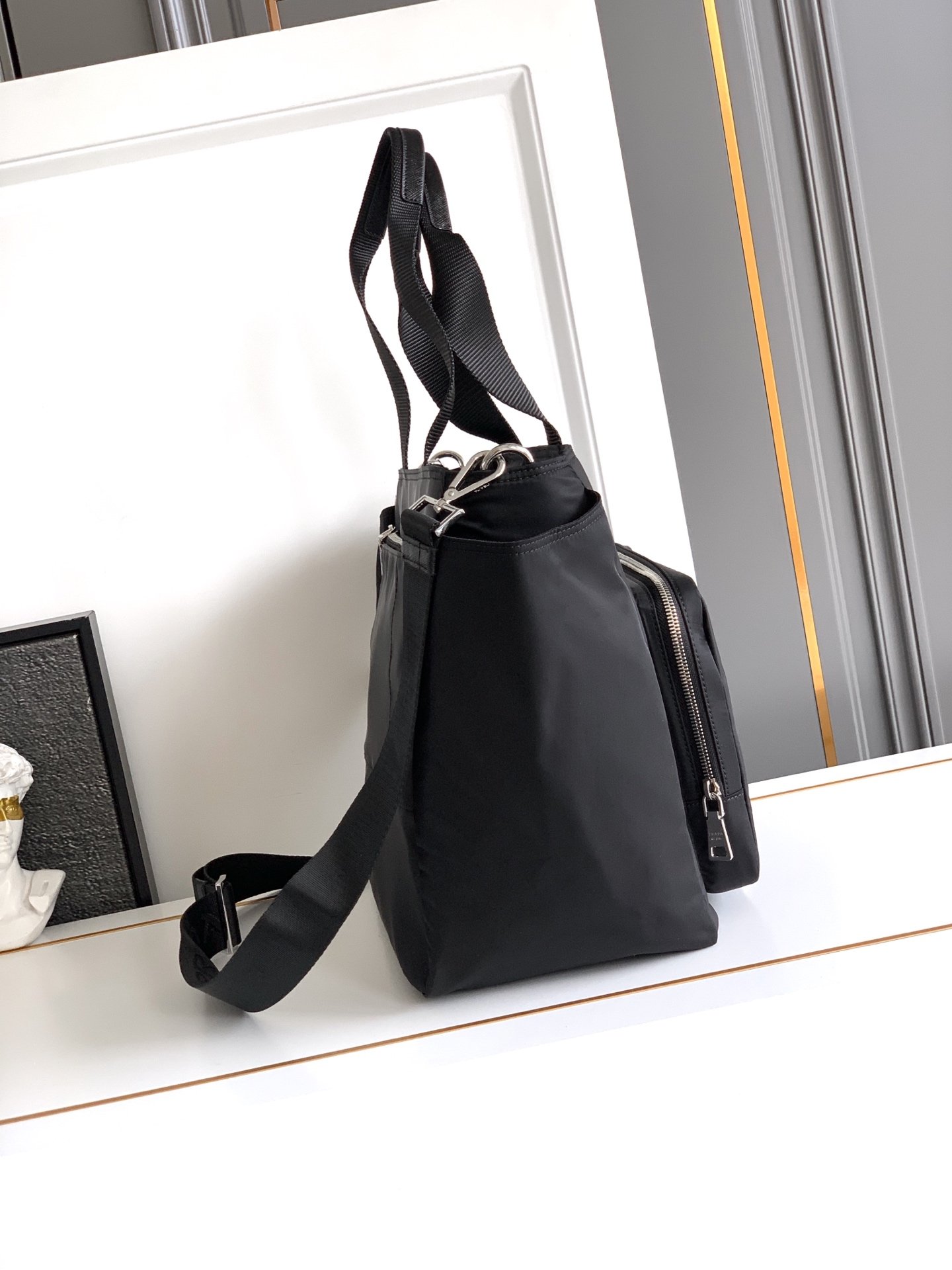 5A Master quality Prada nylon bag B6030705 35x30x17cm - Image 4