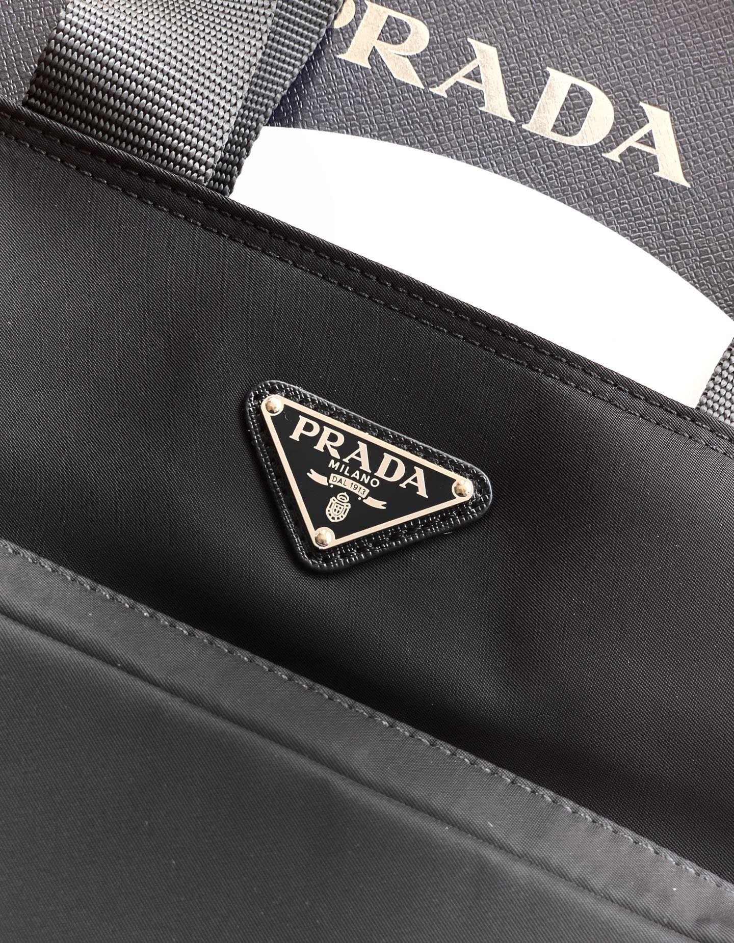 5A Master quality Prada nylon bag B6030705 35x30x17cm - Image 3