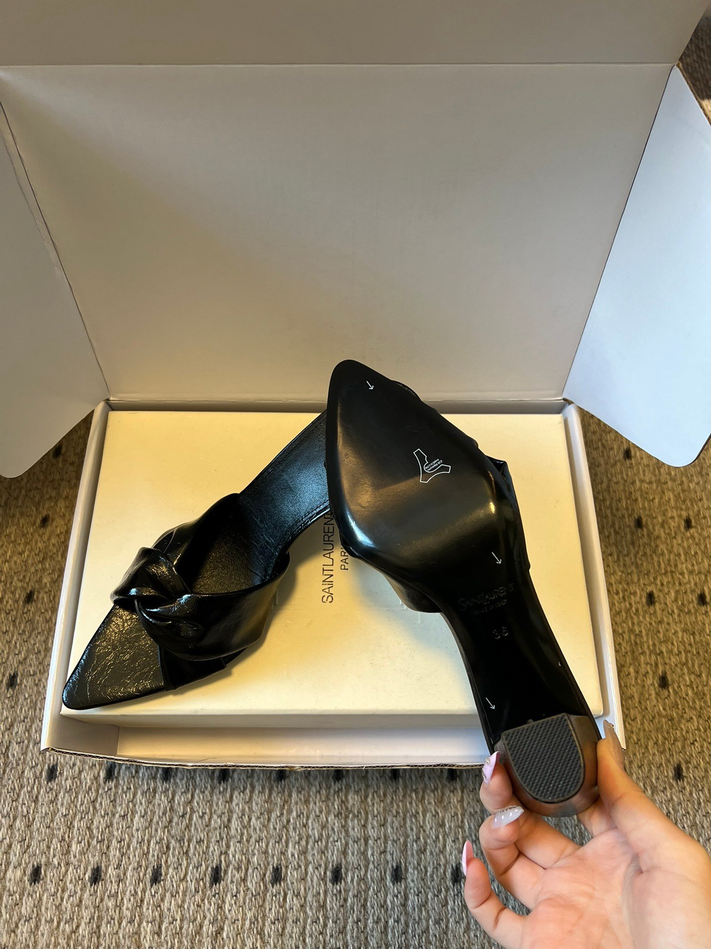 SAINT LAURENT - Franciane mules B6031004 - Image 3