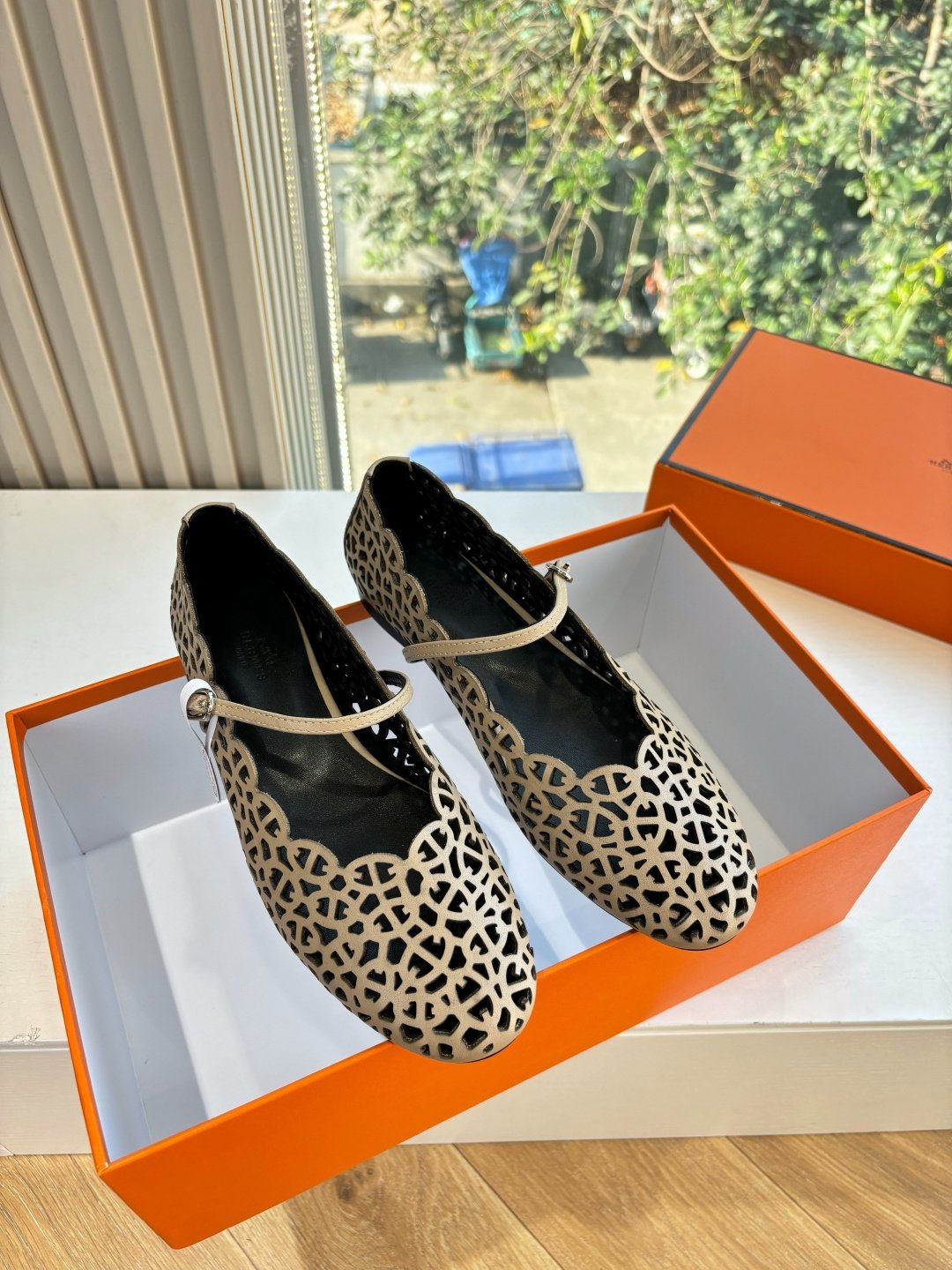 Hermès Meli - Ballet flats - Women's Shoes B6031604 - Image 3