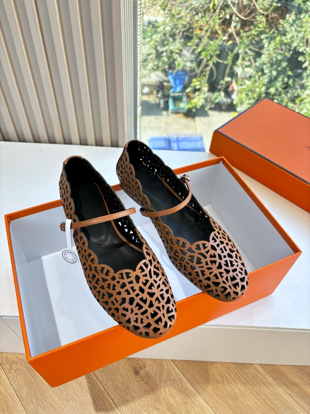 Hermès Meli - Ballet flats - Women's Shoes B6031604 - Image 8