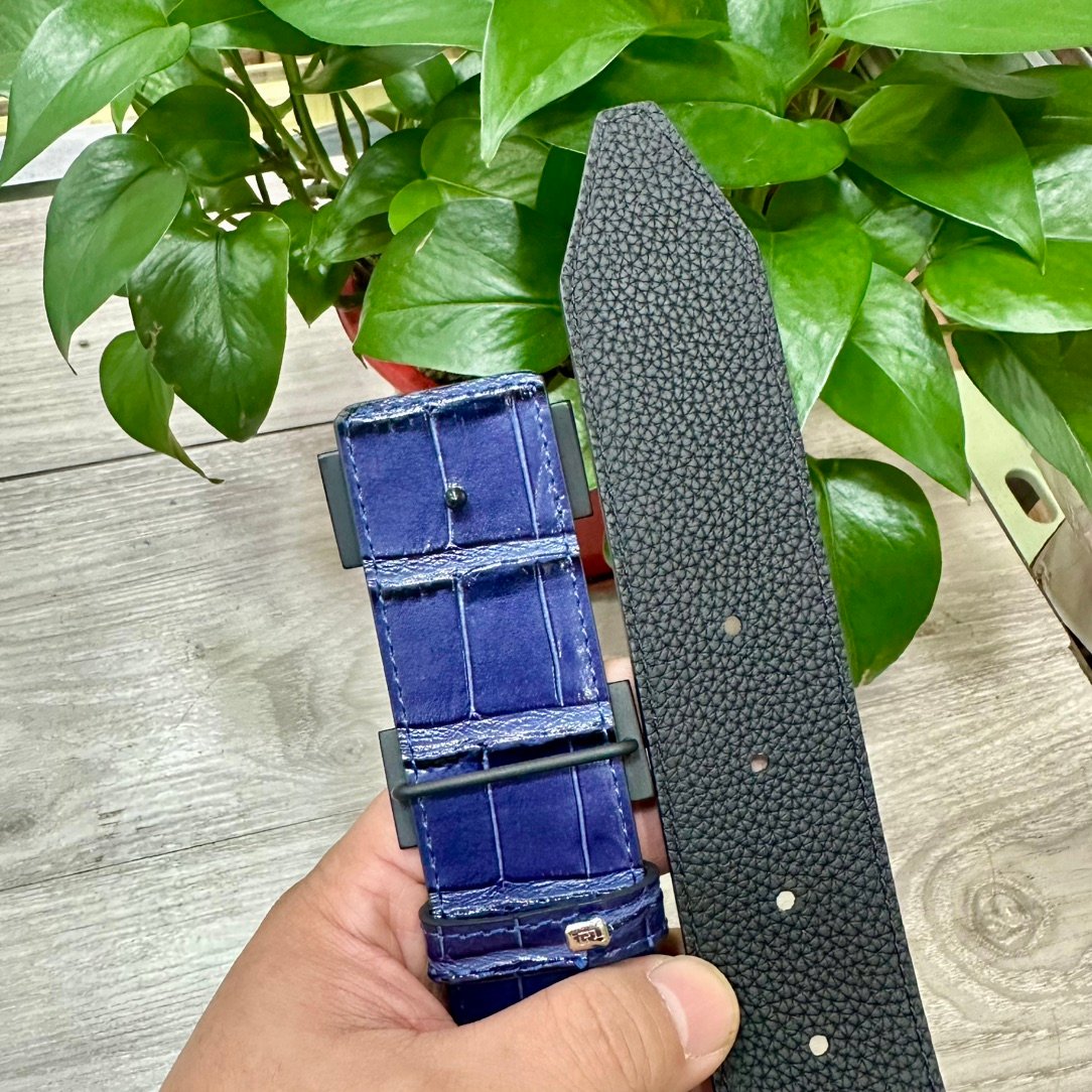 Hermès classic "H" buckle men's belt B6031701 - Image 5