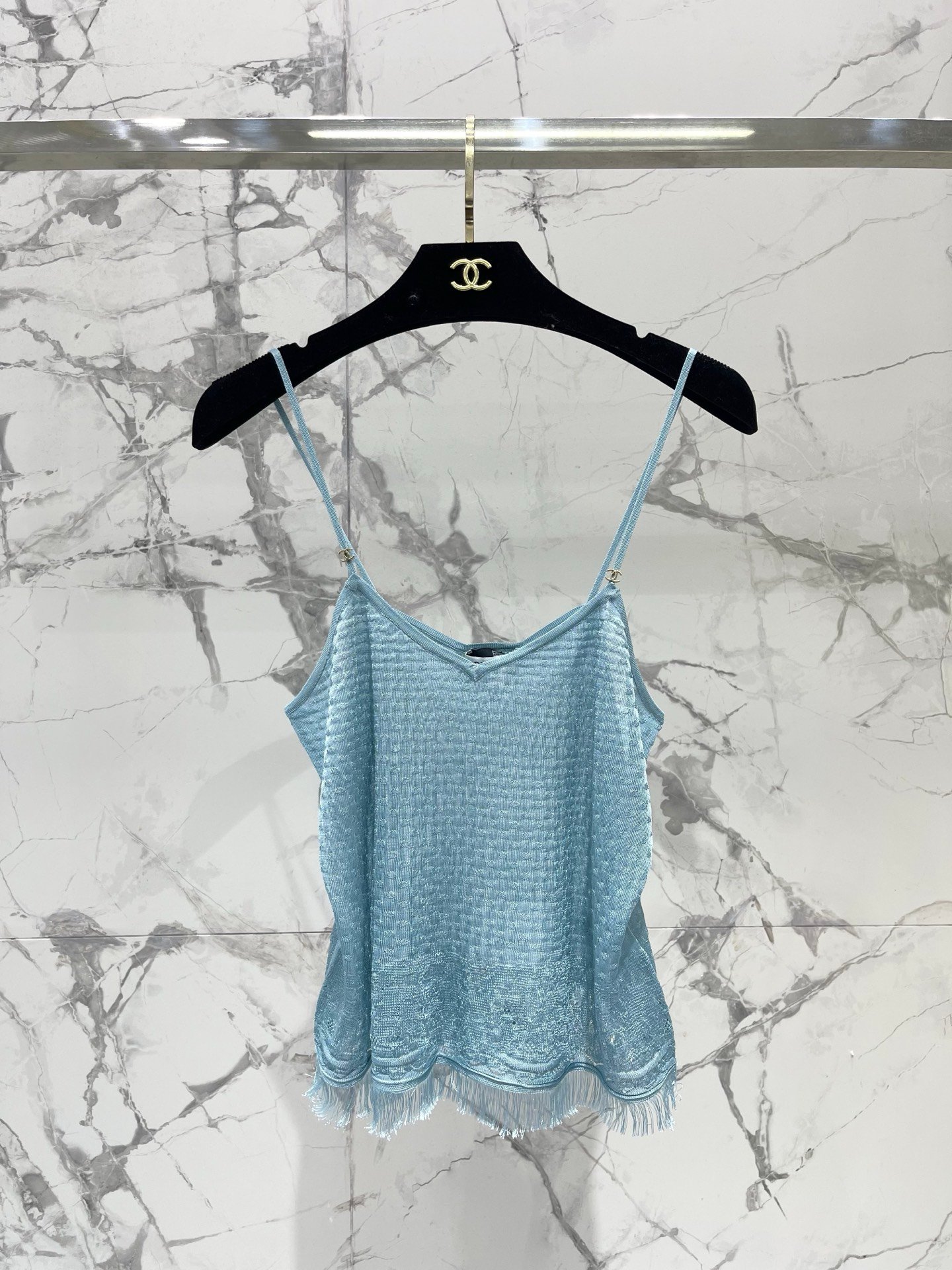 CHANEL Early Spring New Style Fringe Bottom Lightweight Knitted BraletteW6032201 - Image 2