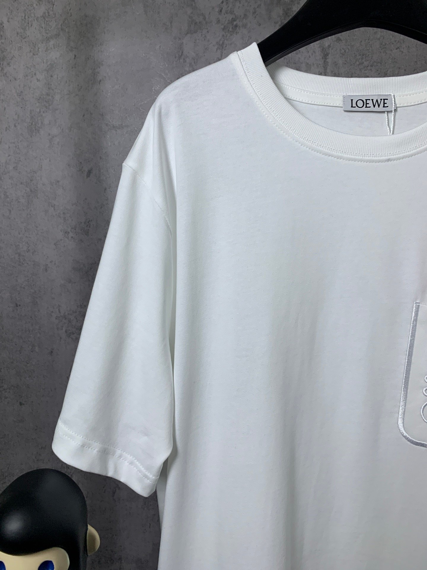 LOEWE * Small Flame Chest Embroidery Short-Sleeved T-shirtM6032501 - Image 4