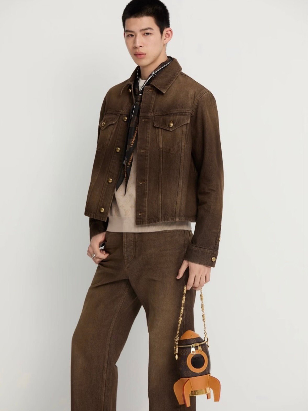 LV26ss New Short Denim ShirtM6032706 - Image 7