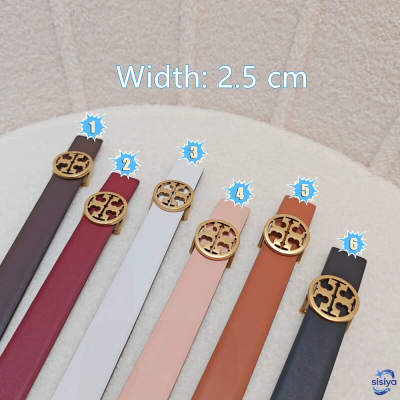 Tory Burch Double-sided Wide Leather Belt B6033102