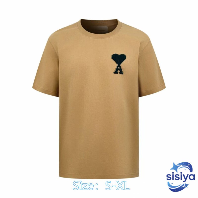 Ami Paris Love Embroidery Short Sleeve ShirtM6032708